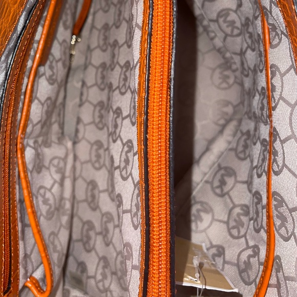 Vintage Michael Kors Orange 🍊 Croc 🐊 and Canvas - Picture 13 of 15